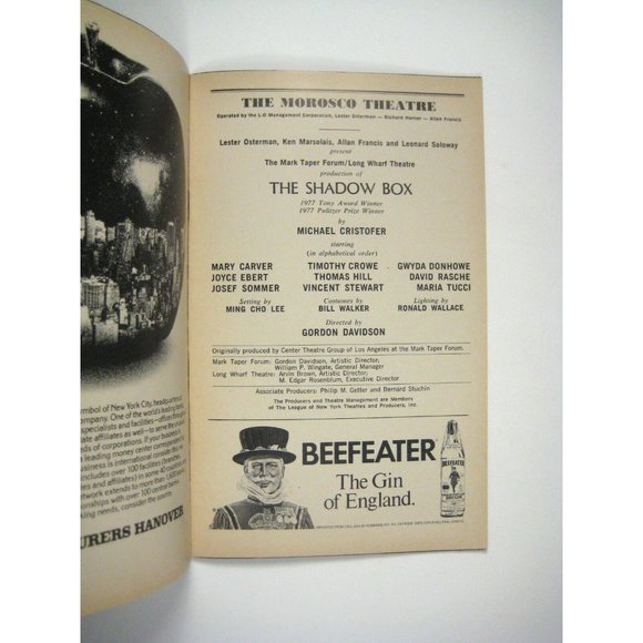 Shadow Box Playbill 1977 Maria Tucci Michael Cristofer Mary Carver Timothy Crowe - Picture 2 of 6